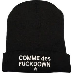 Black beanie!