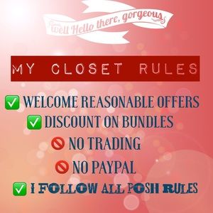 ✅ Please Read My Closet Rules ✅