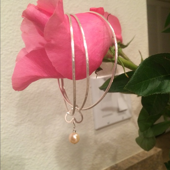 Sterling silver stacked bangles