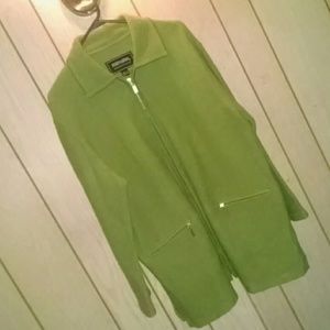 Lively lime green sweater type jacket
