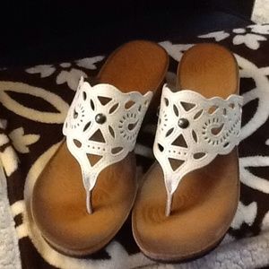 Clark's Wedge Sandals-Never Worn Sz 8