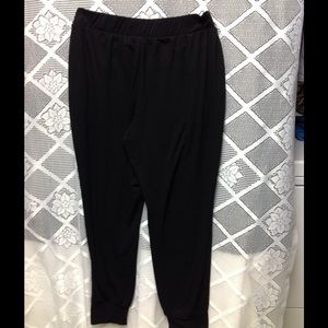 Blue striped pants and Black Harem Pants