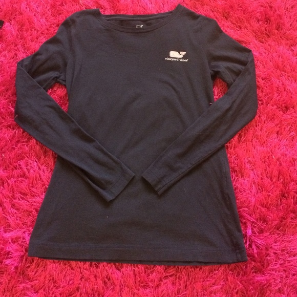 Navy blue Fitted Vineyard Vines Tee