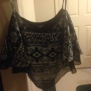 Small black crop top