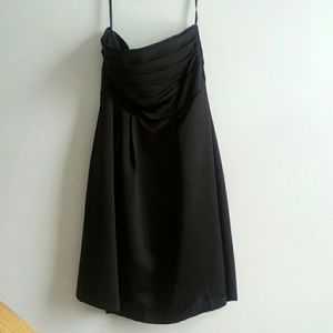 White House Black Market  black strapless dress
