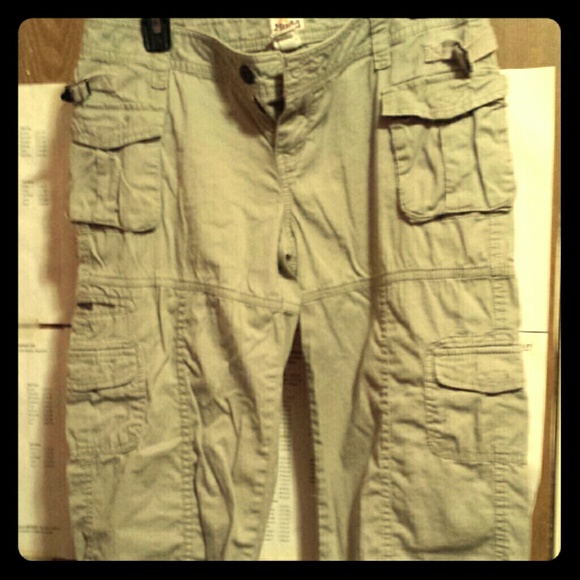 Beige khaki Capris