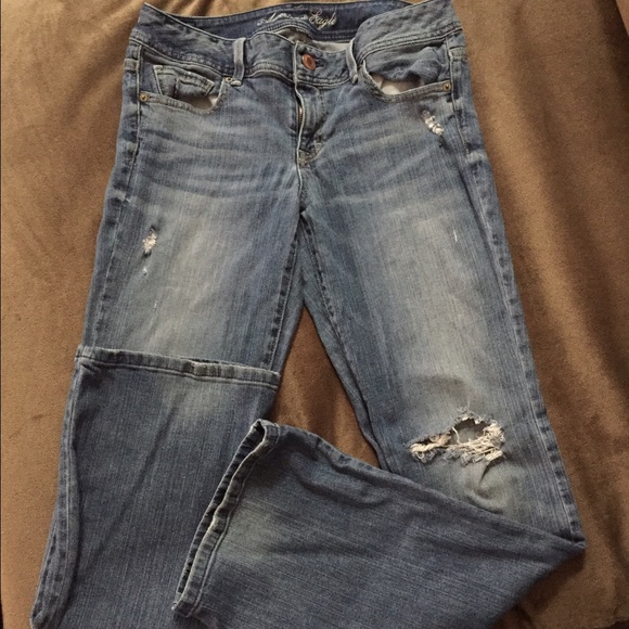 American Eagle Original Boot distressed jeans - Picture 1 of 2
