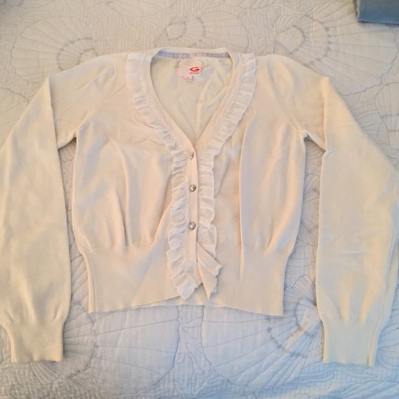 Guess cream cardigan with crystal like buttons - Picture 1 of 4