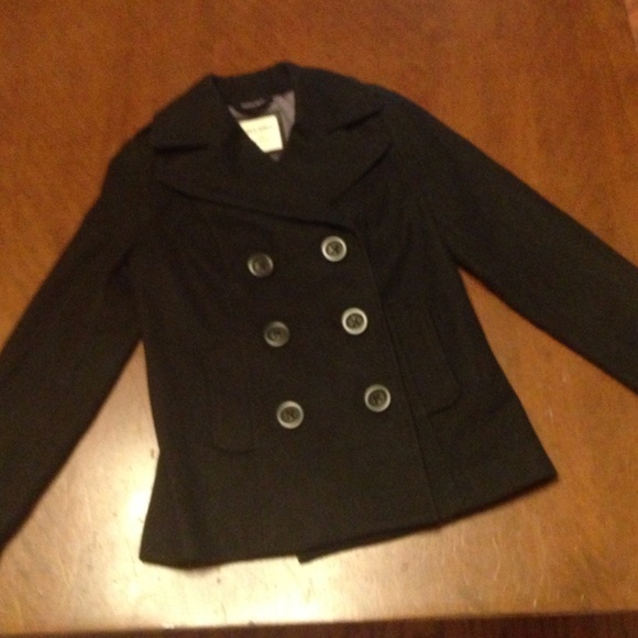 Black Old Navy Peacoat/jacket - Picture 1 of 4