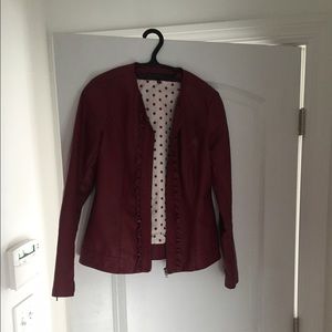 Red Soft Leather Jacket