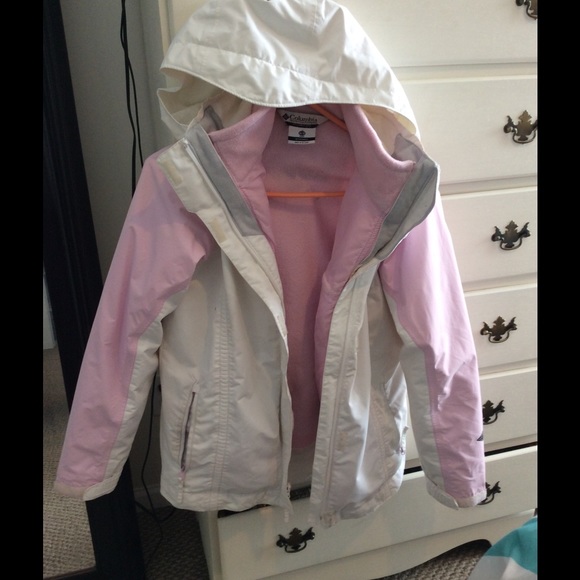 light pink columbia jacket