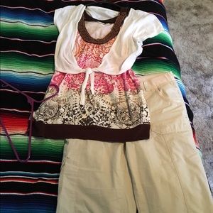 Dress up tank top and capris size 6