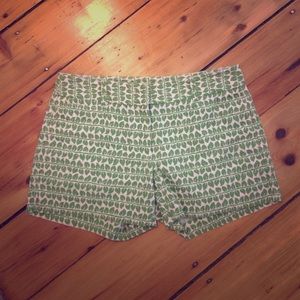 Leaf print Jcrew shorts