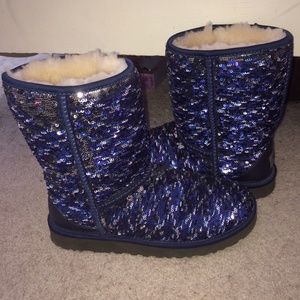 Blue/Navy/Silver Sequin Uggs!