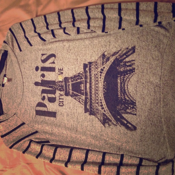 Striped sleeve Paris shirt