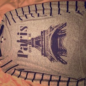 Striped sleeve Paris shirt