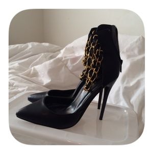 💖Gold Chain Stilettos