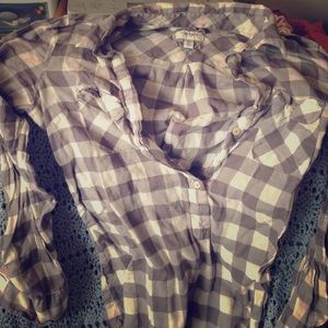 Long Sleeve half button down shirt