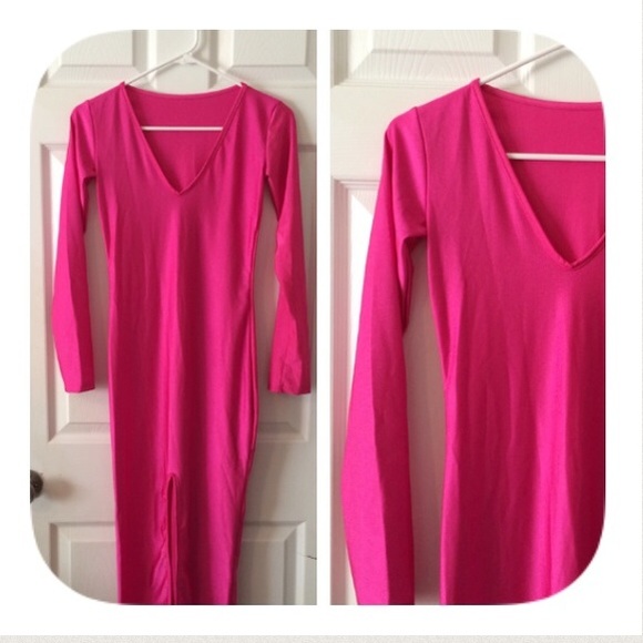💖NWT FAB Pink Midi Dress - Picture 3 of 3