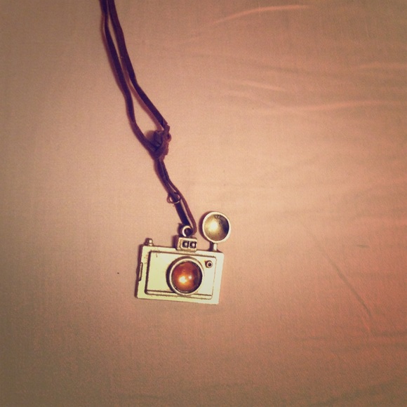 Retro camera necklace