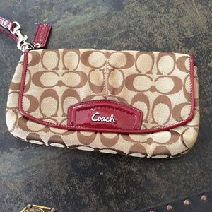 Coach wristlet- lightly used