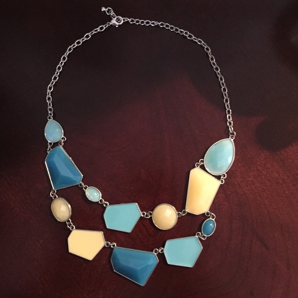 Statement necklace. Never worn. Pretty colors.