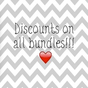 Discounts on bundled items of 2 or more! ❤️❤️❤️❤️