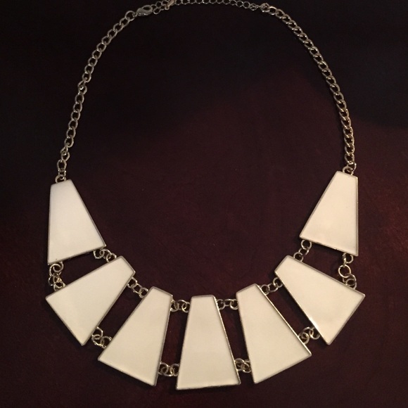 Cream colored statement necklace. Never worn