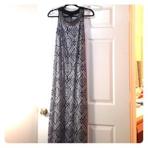 Black and white maxi with silver beading!