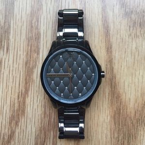 Armani Exchange gunmetal watch