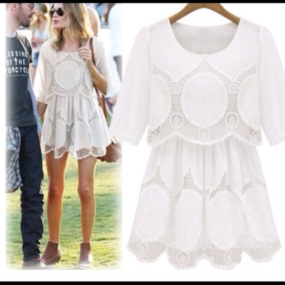 Off white celeb mini dress