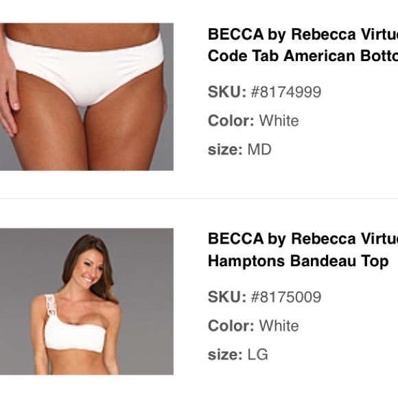 New Becca White Bikini!  GORGEOUS!