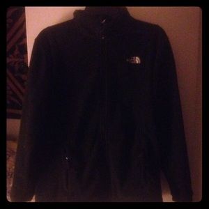 Black northface fleece full zip up