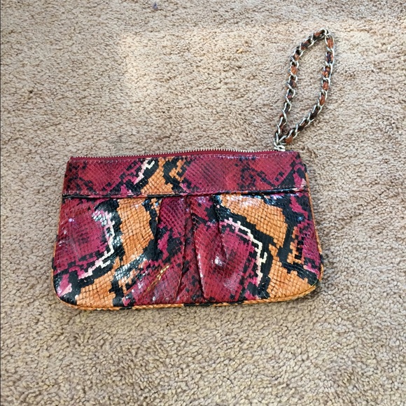 Express Snake Skin Wristlet