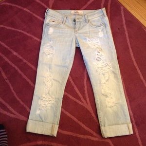 Hollister destroyed capris