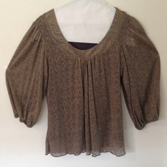 Gold sparkle top by Australian designer bluebijou