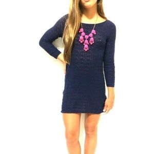 Navy blue crotchet Lilly Pulitzer dress