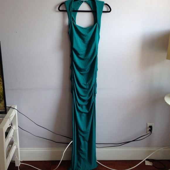 Nicole Miller Ruched Felicity Jersey Gown