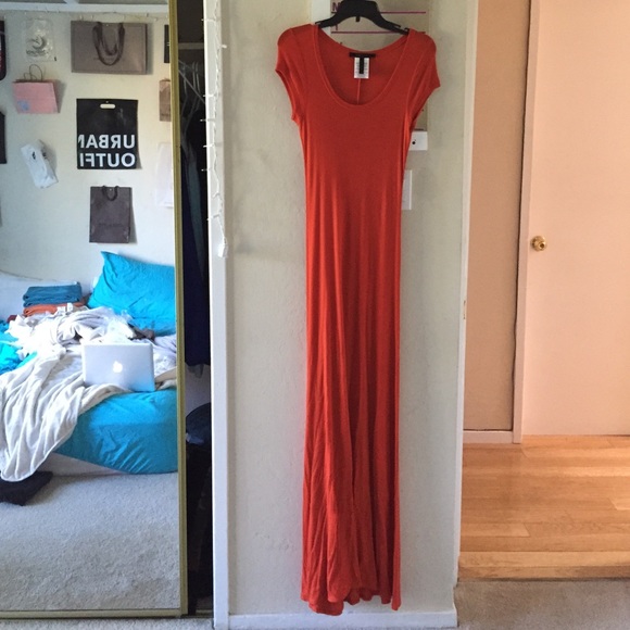 BCBG MAXAZRIA Orange maxi dress