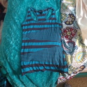 Striped racer-back tank. WET SEAL