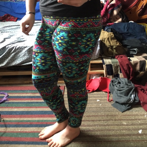 Colorful Aztec Leggings