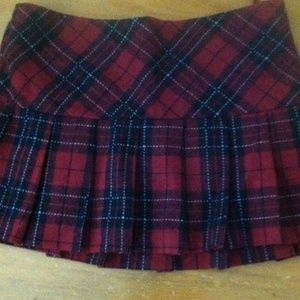 plaid mini skirt