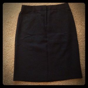 J. Crew Black Pencil Skirt - Size 6
