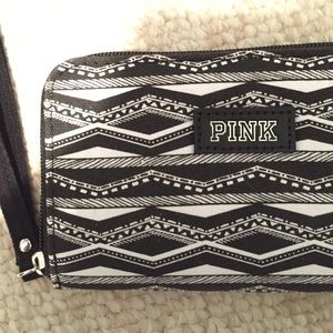PINK aztec wristlet
