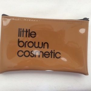 Bloomingdales Little Brown Cosmetic Bag- New