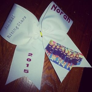Personalized cheer bow