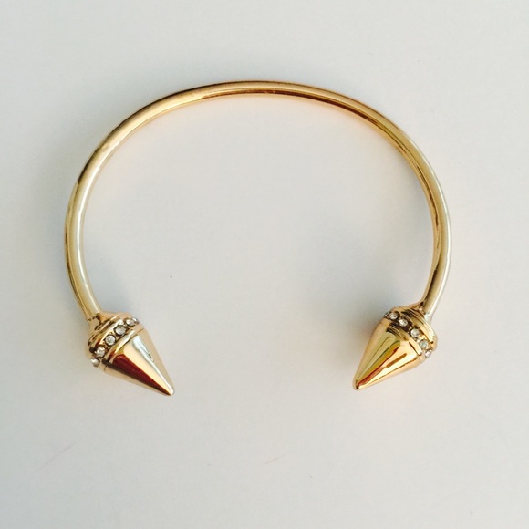 Stila Jewelry - Baublebar Gold Pyramid Cone Bangle