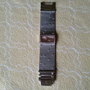 Anne Klein steel and crystal watch