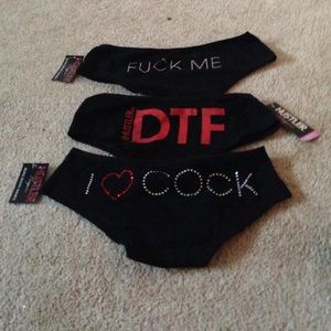 Three pairs hustler panties brand new