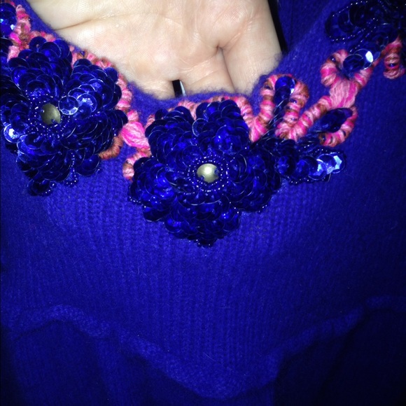 Free People Wool + Rabbit Hair Sweater w/ Keyhole - Picture 4 of 4